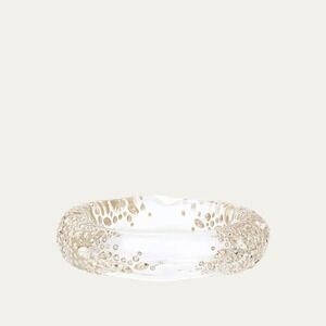 Alexis Bittar Confetti Rhodium-Plated, Glass Crystal & Lucite Bangle Bracelet